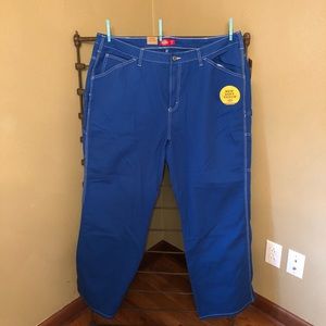 Dickies junior plus size carpenter pants blue
